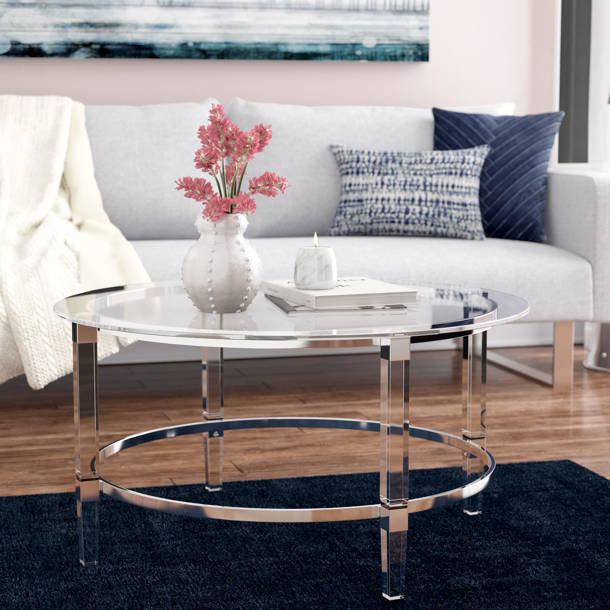 Wade Logan® Ghita Glass Pedestal End Table & Reviews Wayfair
